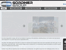 Tablet Screenshot of gordiniergroup.com